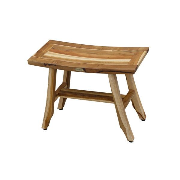 EcoDecors Satori Teak Shower Bench & Reviews Wayfair
